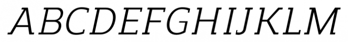Regan Slab Italic Font UPPERCASE