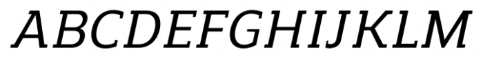 Regan Slab Medium Italic Font UPPERCASE