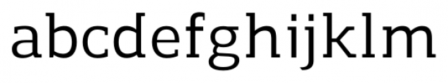 Regan Slab Medium Font LOWERCASE