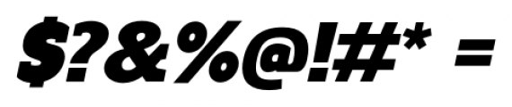 Regan Slab Ultra Italic Font OTHER CHARS