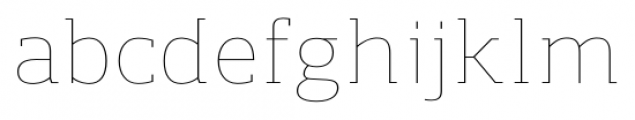 Regan Slab Ultra Light Font LOWERCASE