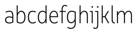 Rehn Condensed Thin Font LOWERCASE