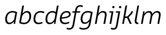 Rehn Light Italic Font LOWERCASE