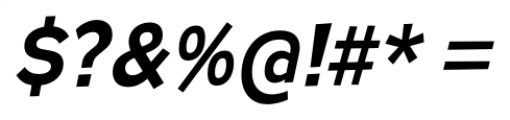 Remissis Semi Bold Italic Font OTHER CHARS