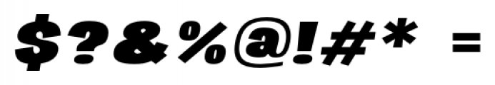 Republica 4F Wide Black Italic Font OTHER CHARS