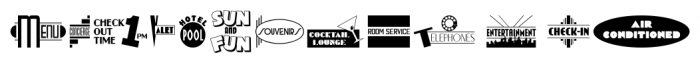 Retro Resort JNL Regular Font LOWERCASE