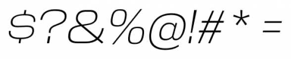 Reversal ExtraLight Italic Font OTHER CHARS
