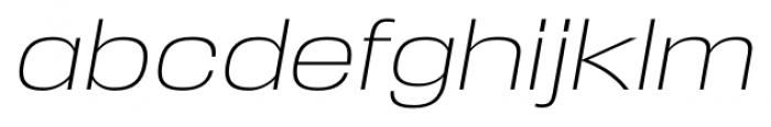 Reversal ExtraLight Italic Font LOWERCASE
