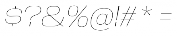 Reversal UltraLight Italic Font OTHER CHARS