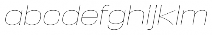 Reversal UltraLight Italic Font LOWERCASE