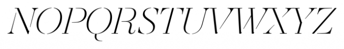 Revista Stencil Light Italic Font UPPERCASE