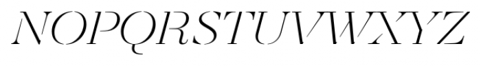 Revista Stencil Light Italic Font LOWERCASE