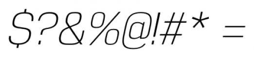 Reznik Light Italic Font OTHER CHARS