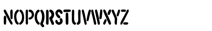 ReRun Stencil Clean Font UPPERCASE