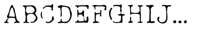 ReTyper Regular Font UPPERCASE