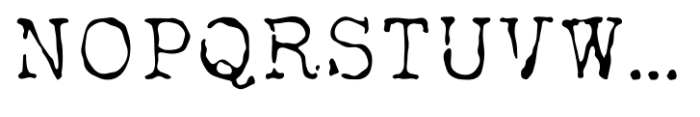 ReTyper Regular Font UPPERCASE