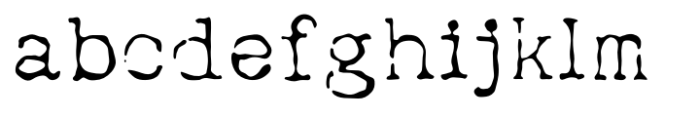 ReTyper Regular Font LOWERCASE