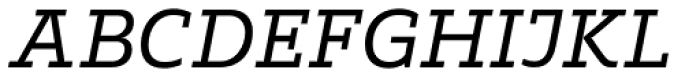 Readable Serif Pro Italic Font UPPERCASE