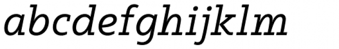 Readable Serif Pro Italic Font LOWERCASE