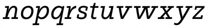 Readable Serif Pro Italic Font LOWERCASE