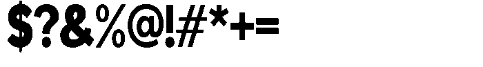Readant Black Condensed Font OTHER CHARS