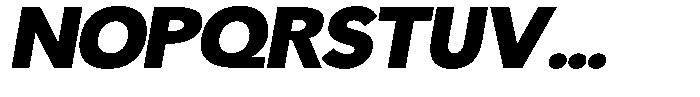 Readant Black Expanded Oblique Font UPPERCASE