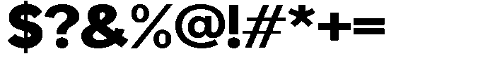 Readant Black Expanded Font OTHER CHARS