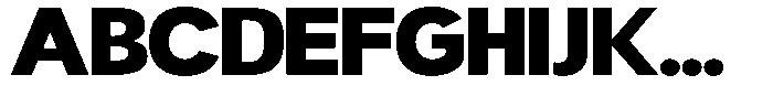 Readant Black Expanded Font UPPERCASE