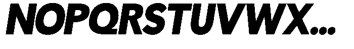 Readant Black Oblique Font UPPERCASE