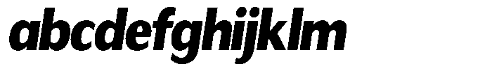 Readant Black Semi Condensed Oblique FONT
