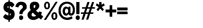 Readant Black Semi Condensed Font OTHER CHARS