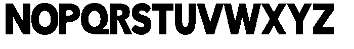 Readant Black Semi Condensed Font UPPERCASE