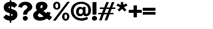 Readant Black Semi Expanded Font OTHER CHARS