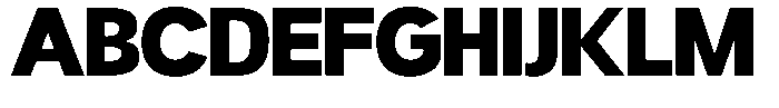 Readant Black Semi Expanded Font UPPERCASE