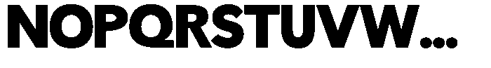 Readant Black Semi Expanded Font UPPERCASE