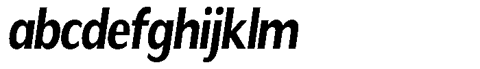 Readant Bold Condensed Oblique FONT