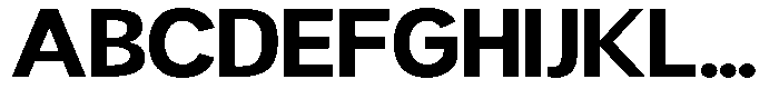 Readant Bold Expanded Font UPPERCASE