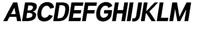 Readant Bold Oblique Font UPPERCASE