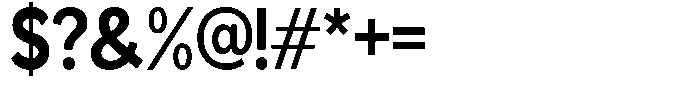 Readant Bold Semi Condensed Font OTHER CHARS