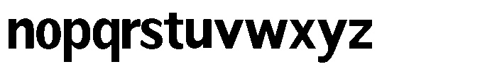 Readant Bold Semi Condensed Font LOWERCASE