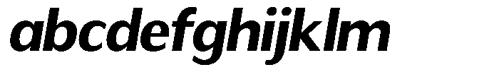 Readant Bold Semi Expanded Oblique FONT