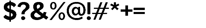 Readant Bold Semi Expanded Font OTHER CHARS