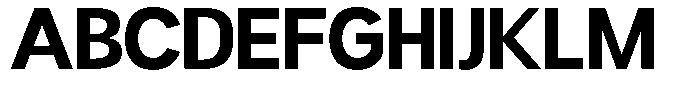 Readant Bold Semi Expanded Font UPPERCASE