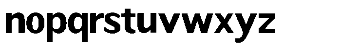 Readant Bold Font LOWERCASE