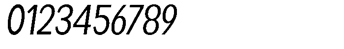 Readant Condensed Oblique Font OTHER CHARS