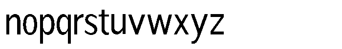 Readant Condensed Font LOWERCASE