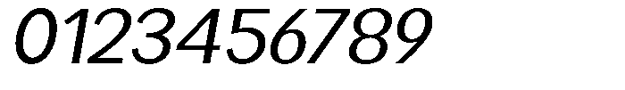 Readant Expanded Oblique Font OTHER CHARS