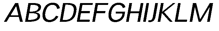 Readant Expanded Oblique Font UPPERCASE