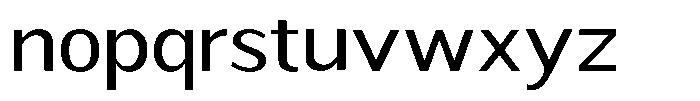 Readant Expanded Font LOWERCASE