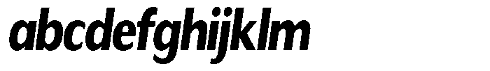 Readant Extra Bold Condensed Oblique FONT